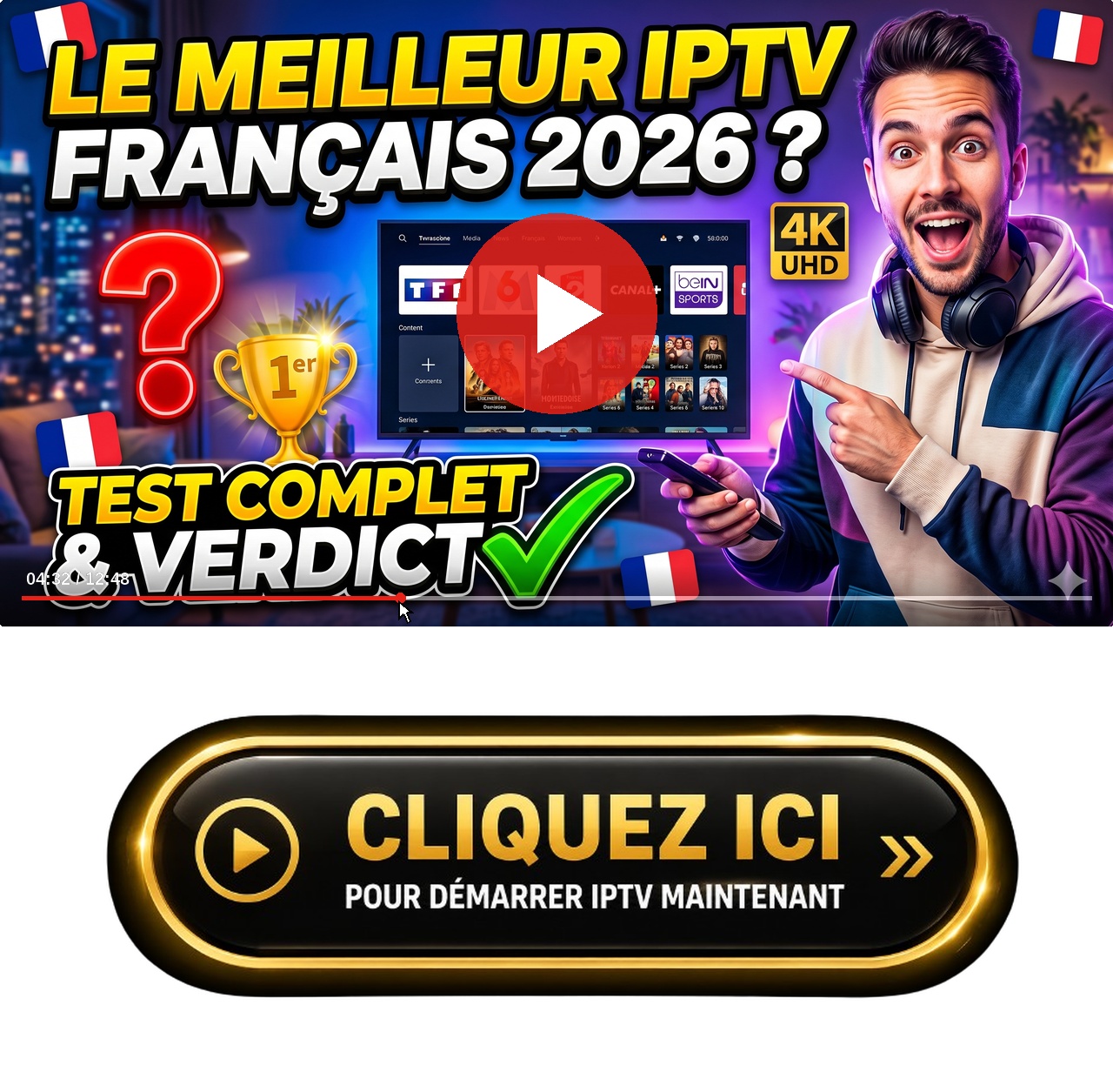 Démonstration visuelle de la mise en page de IPTV Réunion 2026 : Top 7 des Fournisseurs Fiables Sans Coupure optimisée pour les téléviseurs intelligents modernes